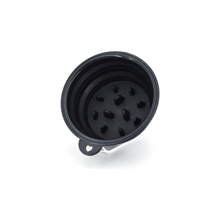 Stirling Soap Co Stirling Soap Co. Collapsible Silicone Shaving Bowl Collection Shaving Bowl Dark Slate Gray Black
