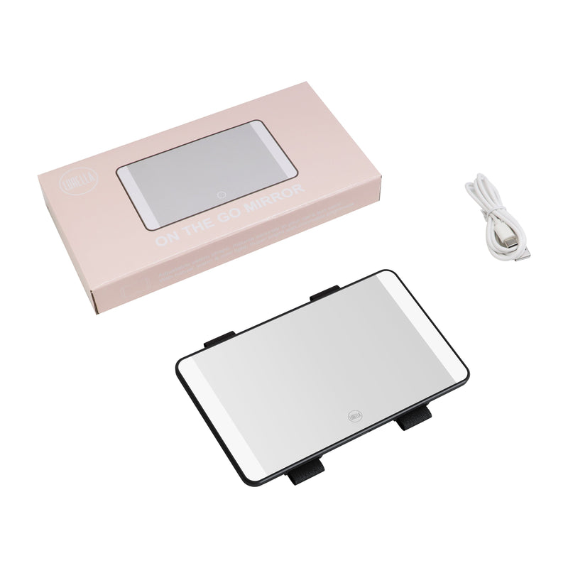 Lurella Cosmetics Visor Mirror Car Mirror White Smoke Black,White