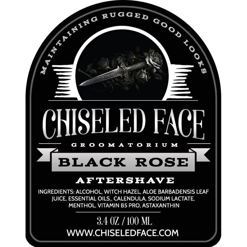 Chiseled Face Black Rose - Aftershave Splash Aftershave Black
