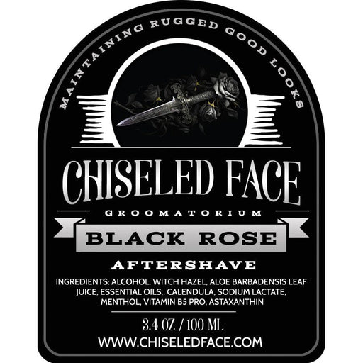 Chiseled Face Black Rose - Aftershave Splash Aftershave Black