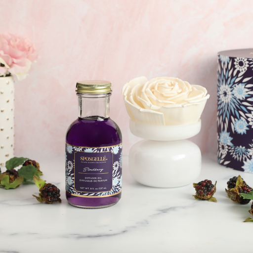 Spongellé Blackberry | Private Reserve Diffuser Home Fragrance Light Gray