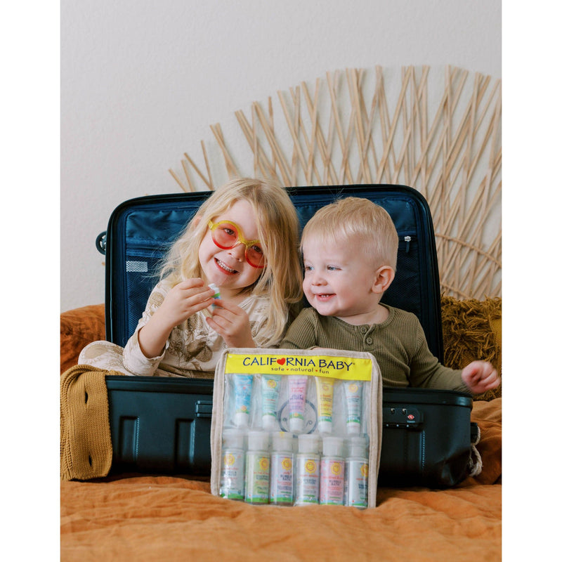 California Baby 100% Plant-based Collection™ Deluxe Travel Set Gifts & Totes Gray