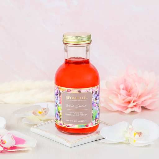 Spongellé Black Orchid Diffuser Oil | Private Reserve Collection Home Fragrance Antique White