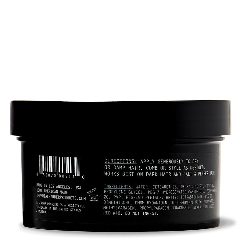 Imperial Barber Products Blacktop Pomade - 6 oz Hair Black