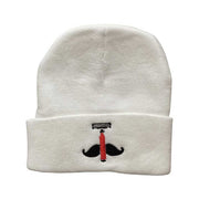 Shave Essentials Blade Beanie Accessories Gray WHITE