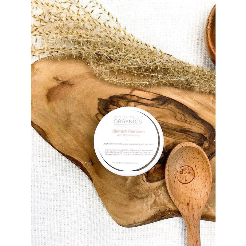 Butter Me Up Organics Organic Blemish Cream/ Dark Spot Remover / Scar Cream / Acne Spot Treatment Face Dark Khaki