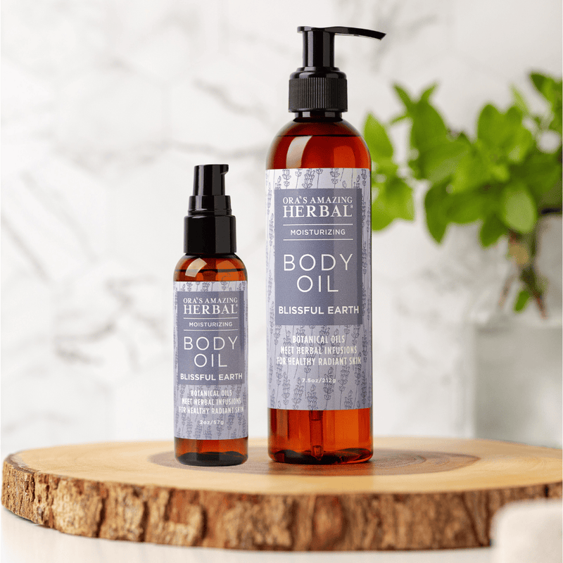 Ora's Amazing Herbal Body Oil, Blissful Earth Body Oil Lavender 7.5 oz