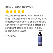 Ora's Amazing Herbal Body Oil, Blissful Earth Body Oil Light Goldenrod 7.5 oz,2 oz