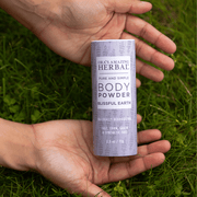 Ora's Amazing Herbal Talc Free Body Powder, Blissful Earth Lavender Scent Body Powder Black Full Size 2.5 oz