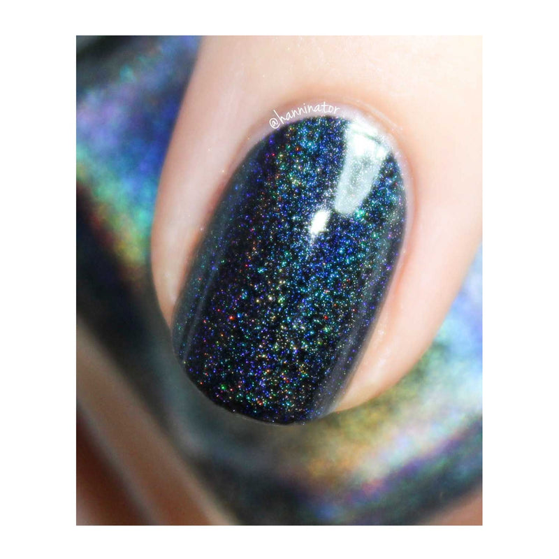 UberChic Beauty Say BOO and Scary On - Holographic Polish Regular Polish Dark Slate Gray