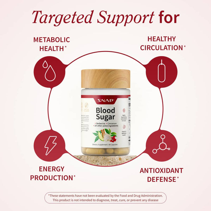Snap Supplements Blood Sugar & Cholesterol Health Bundle White Smoke