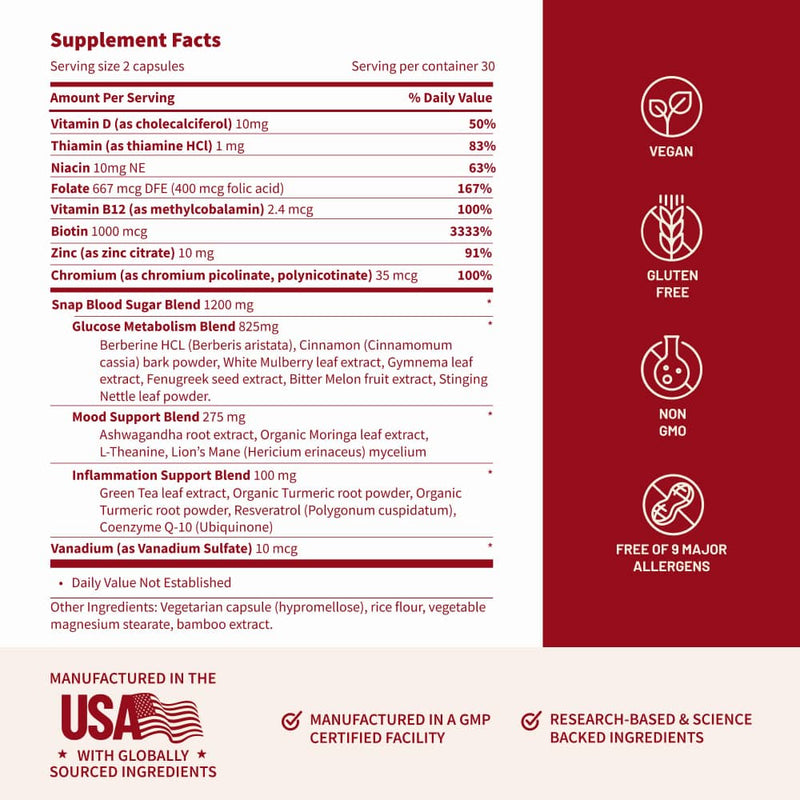 Snap Supplements Ultimate Blood Sugar Health Bundle White Smoke