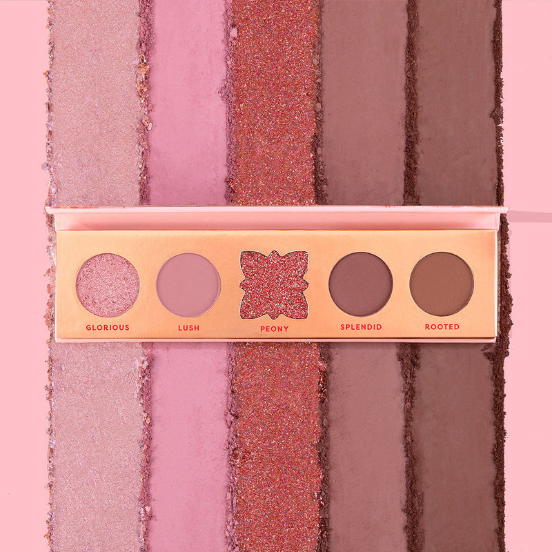 Profusion Cosmetics Blooming Hues 5 shade palette Eye Maroon Peaceful Peony