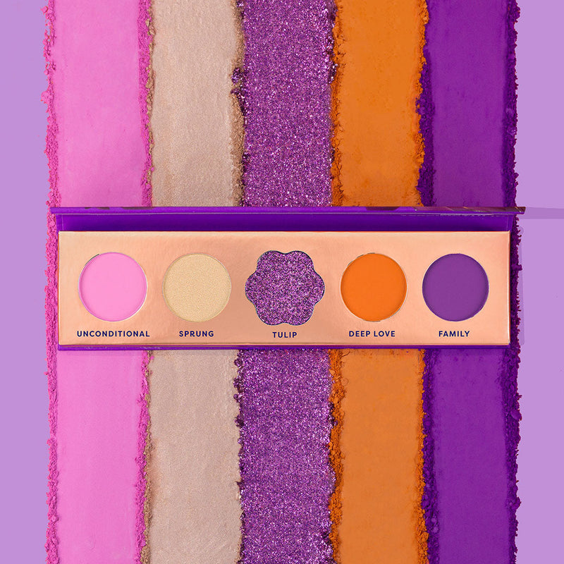 Profusion Cosmetics Blooming Hues 5 shade palette Eye Dark Magenta Terrific Tulip