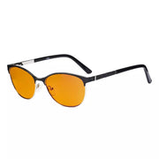 eyekeeper.com Blue Blocker Computer Glasses Cat-eye Eyewear LX19011-BB98 Eyeglasses White Smoke Black / without magnification