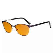 eyekeeper.com Blue Blocker Computer Glasses Cat-eye Eyewear LX19011-BB98 Eyeglasses White Smoke Purple / without magnification