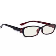eyekeeper.com Blue Light Blocker Computer Glasses UVR9105-A Eyeglasses White Smoke Red / without magnification