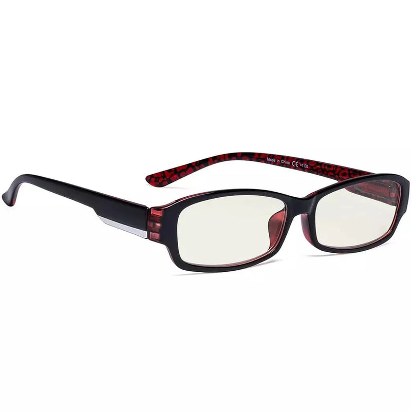 eyekeeper.com Blue Light Blocker Computer Glasses UVR9105-A Eyeglasses White Smoke Red / without magnification
