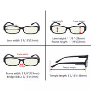 eyekeeper.com Blue Light Blocker Computer Glasses UVR9105-A Eyeglasses White Smoke Black / without magnification,Red / without magnification