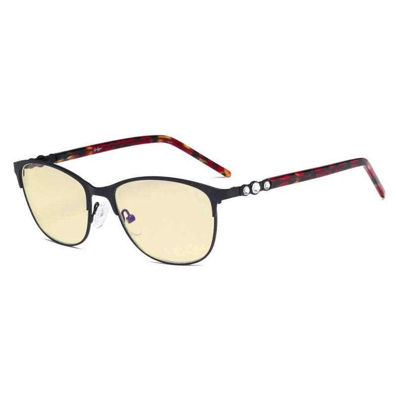 eyekeeper.com Blue Light Blocking Eyeglasses Crystal LX19020-BB60 Eyeglasses White Smoke Black / without magnification