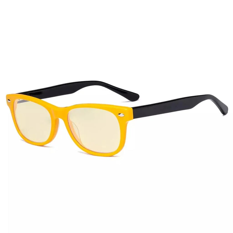 eyekeeper.com Blue Light Blocking Eyeglasses for Kids K05-BB60 Eyeglasses White Smoke Yellow Black