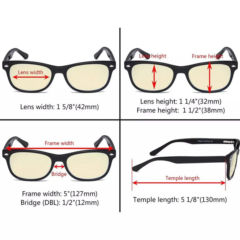 eyekeeper.com Blue Light Blocking Eyeglasses for Kids K05-BB60 Eyeglasses White Smoke Blue White,Black Red,Yellow Black