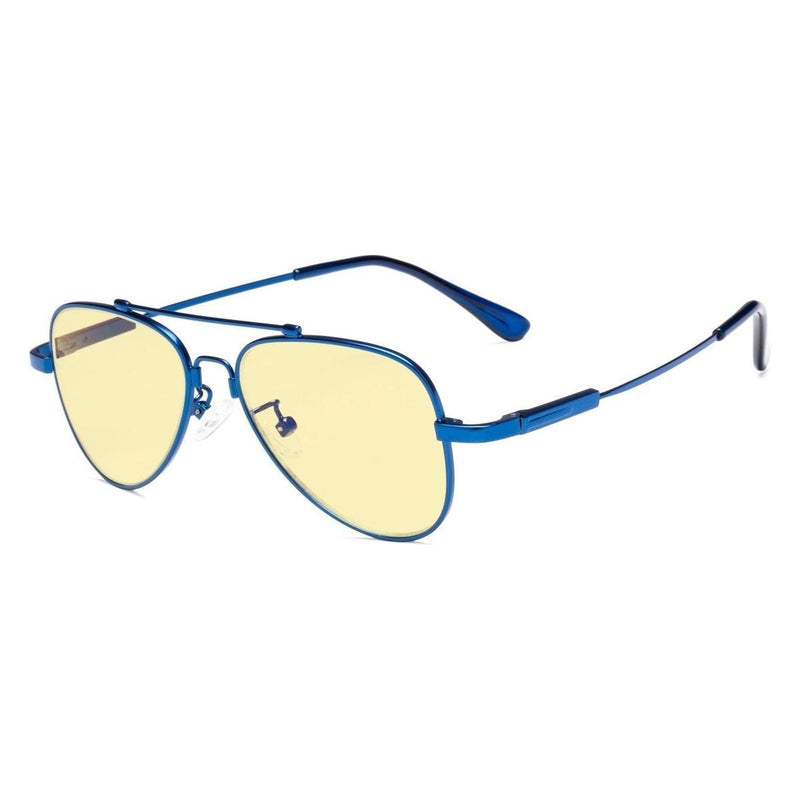 eyekeeper.com Blue Light Blocking Eyeglasses for Kids TMK1801 Eyeglasses Dark Slate Blue Blue / without magnification