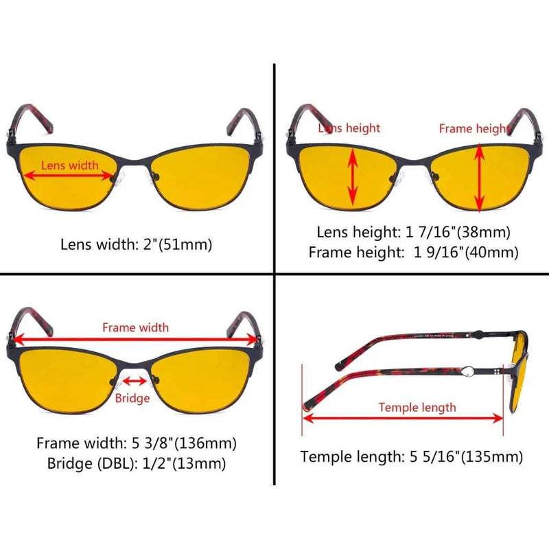 eyekeeper.com Blue Light Blocking Eyeglasses LX19022-BB90 Eyeglasses White Smoke Black / without magnification,Purple / without magnification,Red / without magnification
