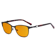 eyekeeper.com Blue Light Blocking Eyeglasses LX19022-BB98 Eyeglasses White Smoke Black / without magnification,Purple / without magnification,Red / without magnification