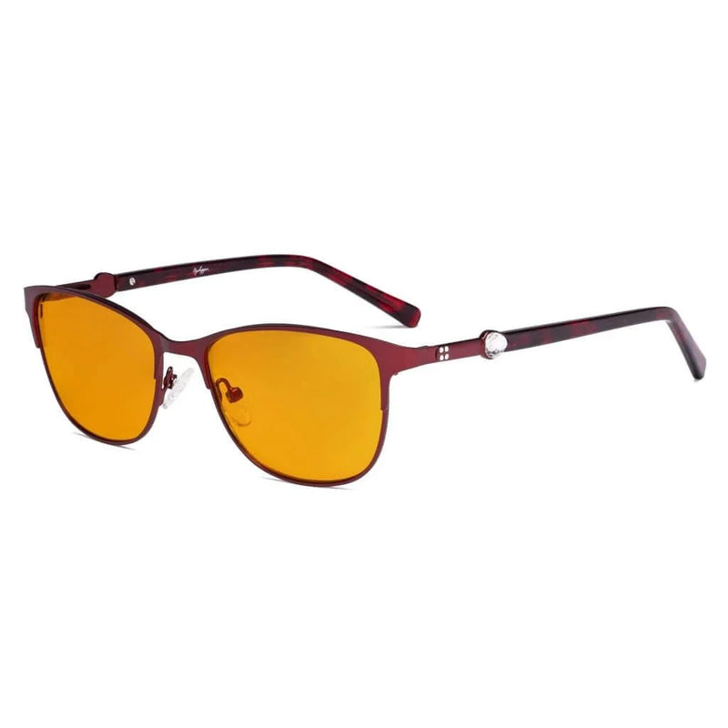 eyekeeper.com Blue Light Blocking Eyeglasses LX19022-BB98 Eyeglasses White Smoke Red / without magnification