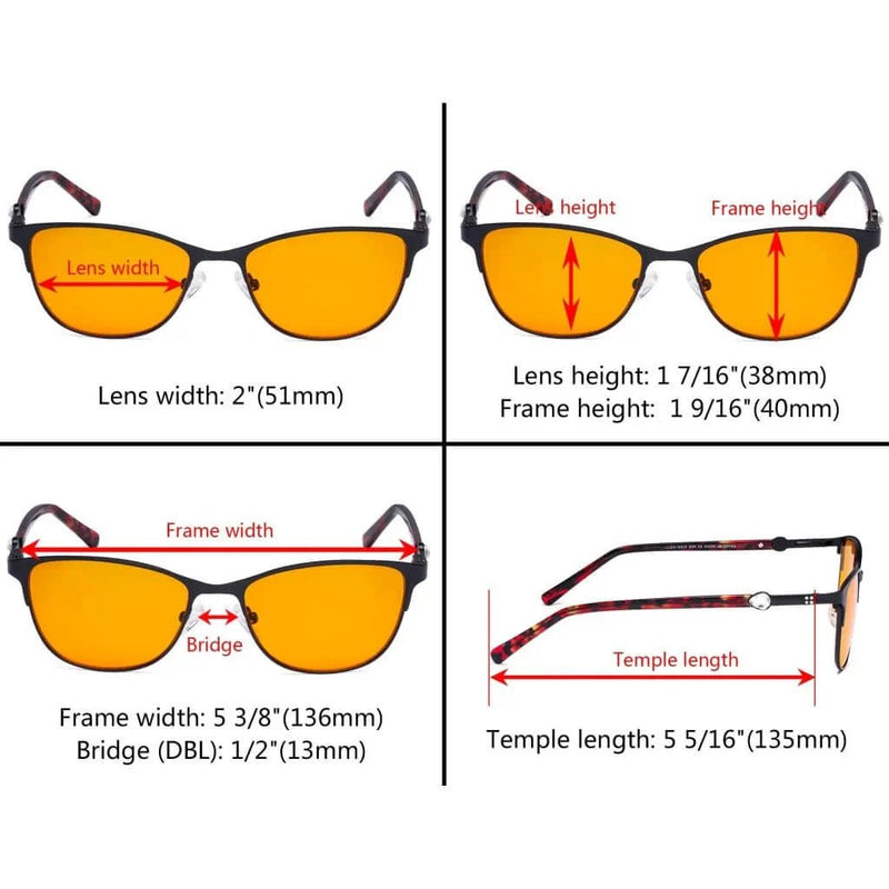 eyekeeper.com Blue Light Blocking Eyeglasses LX19022-BB98 Eyeglasses White Smoke Black / without magnification,Purple / without magnification,Red / without magnification
