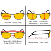 eyekeeper.com Blue Light Blocking Eyeglasses with Crystals HP17001 Eyeglasses Gold Black / without magnification,Blue / without magnification,Gold / without magnification,Gunmetal / without magnification,Purple / without magnification