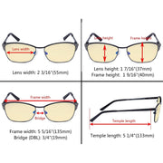 eyekeeper.com Blue Light Blocking Eyeglasses with Crystals TM17001 Eyeglasses Dark Slate Gray Black / without magnification,Blue / without magnification,Gold / without magnification,Gunmetal / without magnification,Purple / without magnification