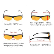 eyekeeper.com Blue Light Blocking Fitover Glasses DSXM1801 Eyeglasses White Smoke Black / without magnification,Black Red / without magnification,Tortoise / without magnification