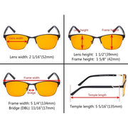 eyekeeper.com Blue Light Blocking Glasses for Screen Protection LX19015-BB98 Eyeglasses White Smoke Black / without magnification,Purple / without magnification,Red / without magnification