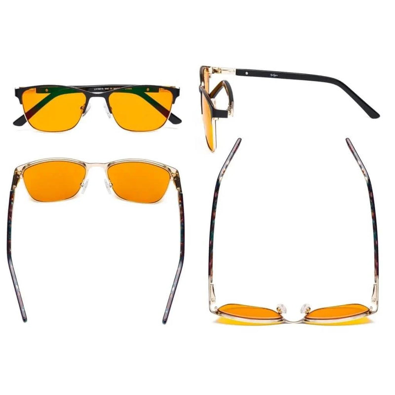 eyekeeper.com Blue Light Blocking Glasses for Screen Protection LX19015-BB98 Eyeglasses White Smoke Black / without magnification,Purple / without magnification,Red / without magnification