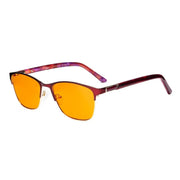 eyekeeper.com Blue Light Blocking Glasses for Screen Protection LX19015-BB98 Eyeglasses White Smoke Red / without magnification