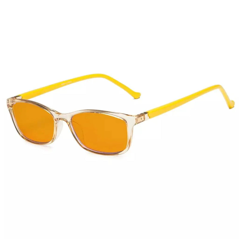 eyekeeper.com Blue Light Blocking Glasses Minimalistic for Kids DSDT1952 Eyeglasses White Smoke Yellow / without magnification