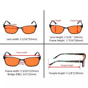 eyekeeper.com Blue Light Blocking Reading Glasses for Sleep LX17012 Eyeglasses White Smoke Black / without magnification,Black / +0.50,Black / +0.75,Black / +1.00,Black / +1.25,Black / +1.50,Black / +1.75,Black / +2.00,Gold / +0.75,Gold / +1.25,Gunmetal / without magnification,Gunmetal / +0.50,Gunmetal / +0.75,Gunmetal / +1.00,Gunmetal / +1.25,