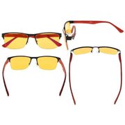 eyekeeper.com Blue Light Blocking Reading Glasses LX17003-BB98 Eyeglasses White Smoke Black / without magnification,Black / +0.50,Black / +0.75,Black / +1.00,Black / +1.25,Gold / without magnification,Gold / +0.50,Gold / +0.75,Gold / +1.25,Gold / +1.75,Gunmetal / without magnification,Gunmetal / +0.50,Gunmetal / +0.75,Gunmetal / +1.00,Gunm