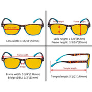 eyekeeper.com Blue Light Blocking Reading Glasses Tortoise Temples HP046D Eyeglasses White Smoke Tortoise Blue / +1.00,Tortoise Blue / +1.25,Tortoise Blue / +1.50,Tortoise Blue / +1.75,Tortoise Blue / +2.00,Tortoise Blue / +2.25,Tortoise Blue / +2.50,Tortoise Blue / +3.00,Tortoise Green / +1.00,Tortoise Green / +1.25,Tortoise Green / +1.50,Tortoise G