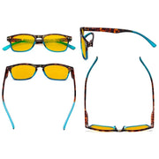 eyekeeper.com Blue Light Blocking Reading Glasses Tortoise Temples HP046D Eyeglasses White Smoke Tortoise Blue / +1.00,Tortoise Blue / +1.25,Tortoise Blue / +1.50,Tortoise Blue / +1.75,Tortoise Blue / +2.00,Tortoise Blue / +2.25,Tortoise Blue / +2.50,Tortoise Blue / +3.00,Tortoise Green / +1.00,Tortoise Green / +1.25,Tortoise Green / +1.50,Tortoise G
