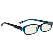 eyekeeper.com Blue Light Filter Eyeglasses UVR9105 Eyeglasses White Smoke Blue / without magnification