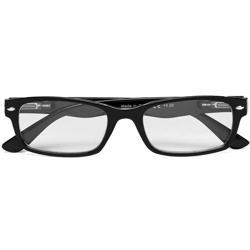 eyekeeper.com Blue Light Filter Reading Glasses 1-UVR055 Eyeglasses White Smoke Black / without magnification,Black / +0.50,Black / +0.75,Black / +1.00,Black / +1.25,Black / +1.50,Black / +2.00,Black / +2.25,Black / +2.50,Black / +2.75,Black / +3.00,Black / +4.00