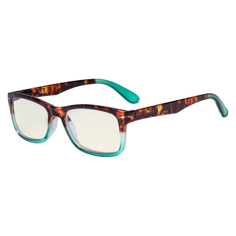 eyekeeper.com Blue Light Filter Reading Glasses UVR075D Eyeglasses Dark Slate Gray Tortoise Green / +1.00,Tortoise Green / +1.25,Tortoise Green / +1.50,Tortoise Green / +2.00,Tortoise Green / +2.25