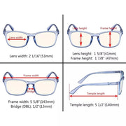 eyekeeper.com Blue Light Filter Reading Glasses UVRT1801 Eyeglasses White Smoke Black / +0.75,Black / +1.00,Black / +1.25,Black / +1.50,Black / +1.75,Black / +2.00,Black / +2.50,Black / +3.00,Black / +4.00,Blue / +1.00,Blue / +1.25,Blue / +1.75,Clear / +0.50,Clear / +0.75,Clear / +1.00,Clear / +1.25,Clear / +1.50,Tortoise / +0.50,Tor