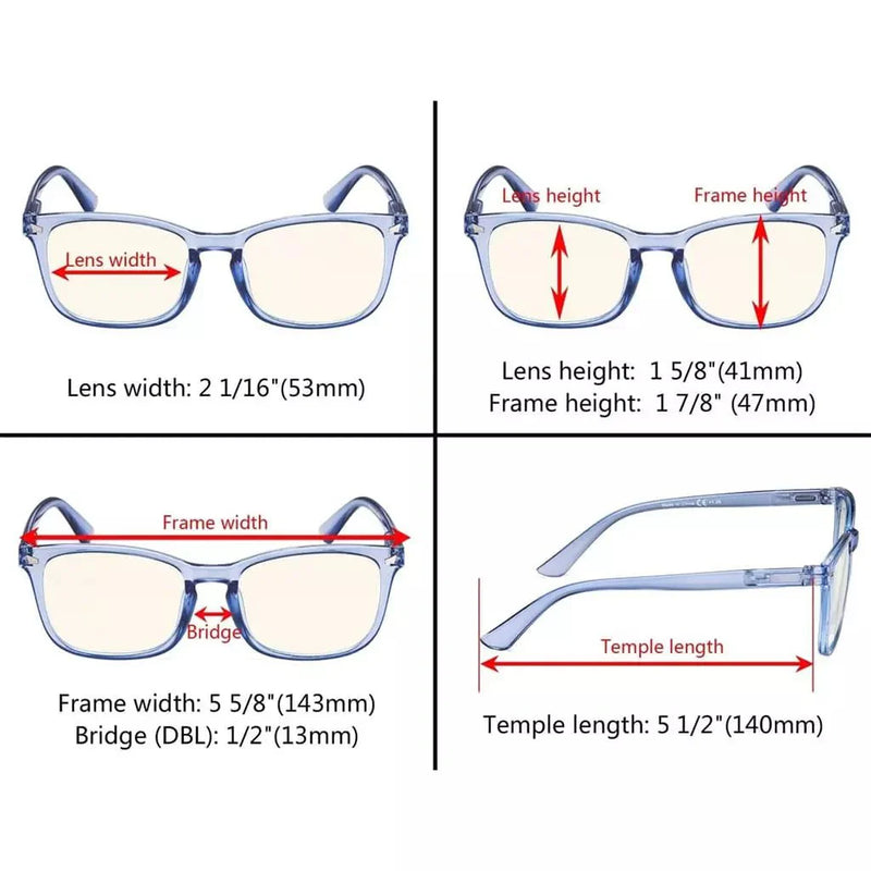 eyekeeper.com Blue Light Filter Reading Glasses UVRT1801 Eyeglasses White Smoke Black / +0.75,Black / +1.00,Black / +1.25,Black / +1.50,Black / +1.75,Black / +2.00,Black / +2.50,Black / +3.00,Black / +4.00,Blue / +1.00,Blue / +1.25,Blue / +1.75,Clear / +0.50,Clear / +0.75,Clear / +1.00,Clear / +1.25,Clear / +1.50,Tortoise / +0.50,Tor