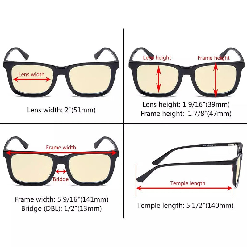eyekeeper.com Blue Light Glasses Eyeglasses Vintage Style BC1903-BB60 Eyeglasses White Smoke Black / without magnification,Champagne / without magnification,Clear / without magnification,Tortoise / without magnification,Grey / without magnification