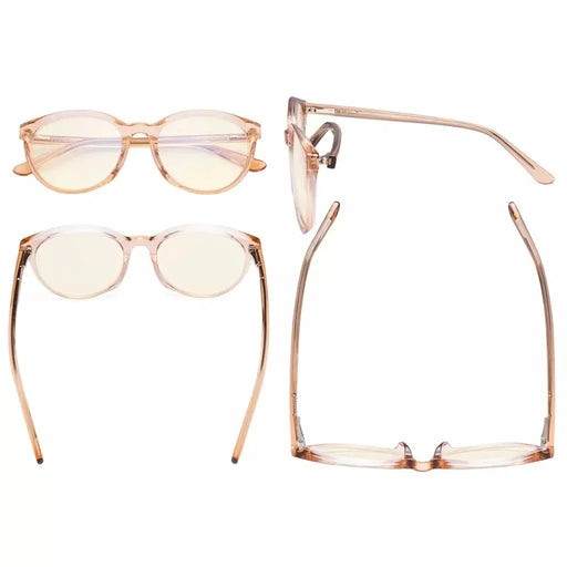 eyekeeper.com Blue Light Protection Glasses for Round Face BC1904-BB40 Eyeglasses White Smoke Black / without magnification,Champagne / without magnification,Clear / without magnification,Tortoise / without magnification,Grey / without magnification