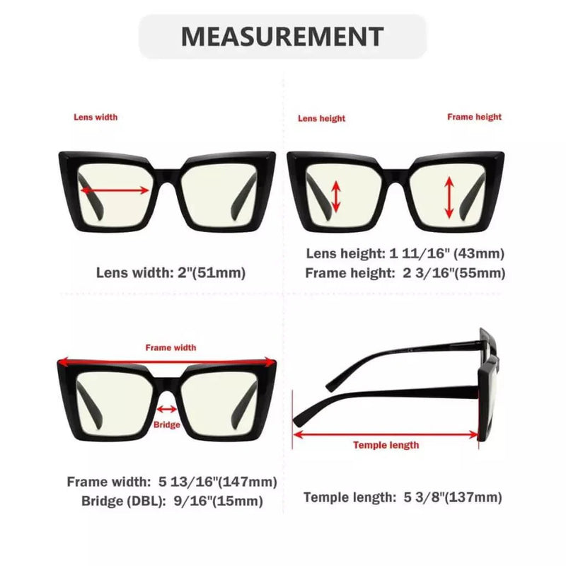 eyekeeper.com Blue Light Spectacles 5 Pack Oversized Reading Glasses UV2141 Eyeglasses White Smoke 5 Pairs Mix / without magnification,5 Pairs Mix / +0.50,5 Pairs Mix / +1.00,5 Pairs Mix / +1.25,5 Pairs Mix / +1.50,5 Pairs Mix / +1.75,5 Pairs Mix / +3.50,5 Pairs Mix / +4.00